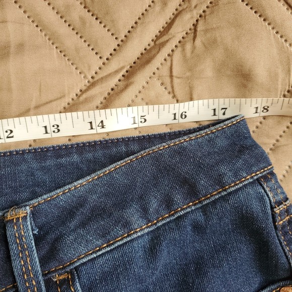 Seven7 weekend boyfriend relaxed fit size 10 medium dark jean denim - Picture 8 of 11